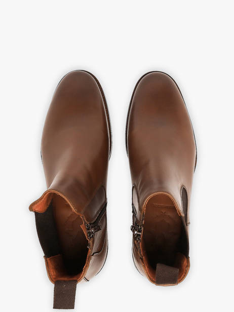 Chelsea Boots Uit Leder Kost Bruin men B0146A ander zicht 3