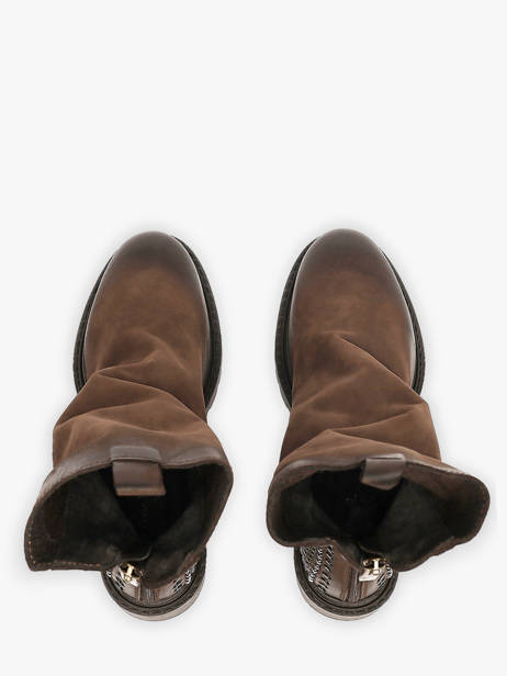 Enkellaarsjes Uit Leder Metisse Bruin women MA1024 ander zicht 3