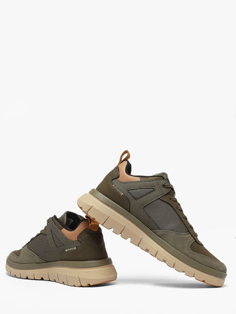 Sneakers En Cuir Palladium Vert men 4340325 vue secondaire 2