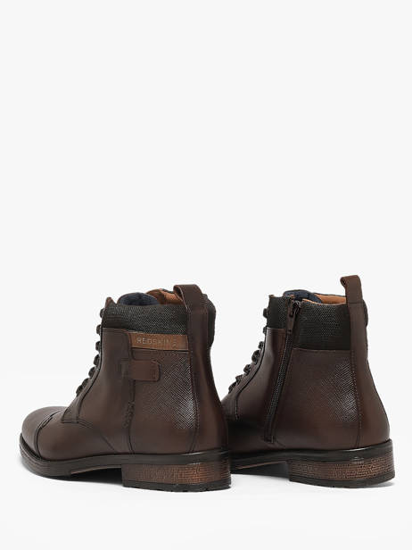 Boots En Cuir Redskins Marron men SPICY2 vue secondaire 2