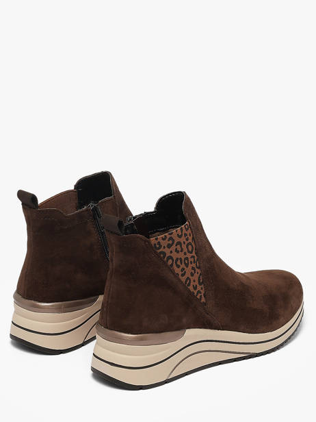 Sneakers Met Platformzool Uit Leder Remonte Bruin women 25 ander zicht 2