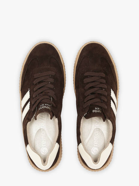 Sneakers En Cuir Remonte Marron women 25 vue secondaire 3