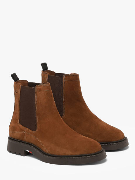 Chelsea Boots Uit Leder Tommy hilfiger Bruin men 5952GVQ ander zicht 1