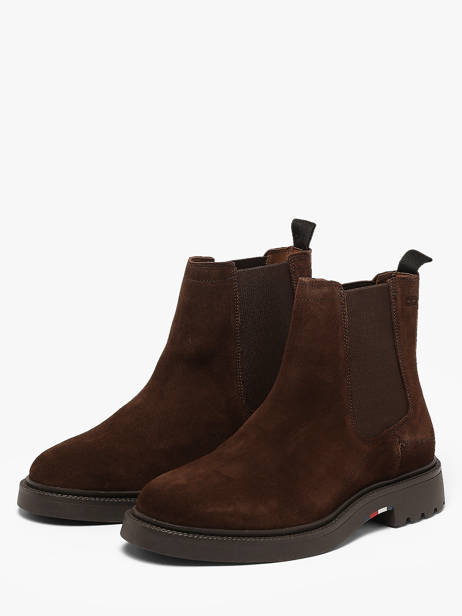 Chelsea Boots Uit Leder Tommy hilfiger Bruin men 5952GT6 ander zicht 1