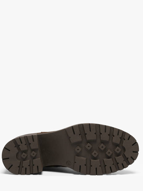 Enkellaarzen Met Hak Uit Leder We do Bruin women CO90098 ander zicht 4