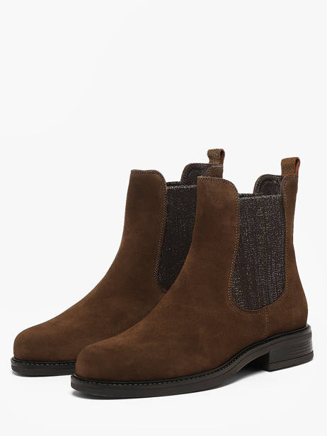 Chelsea Boots En Cuir We do Marron women CO90087 vue secondaire 1