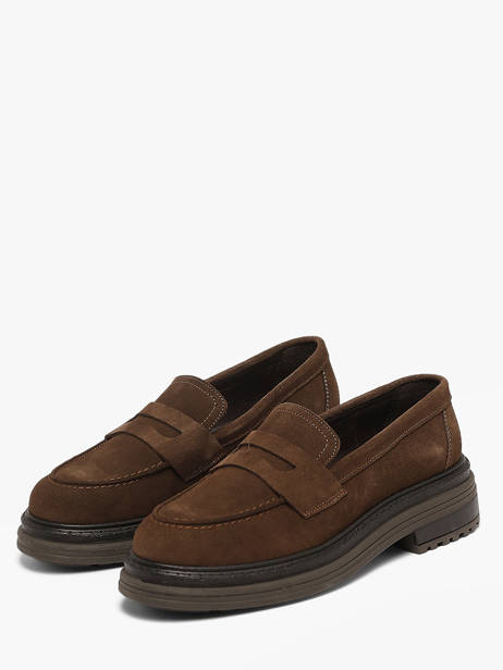 Mocassins Uit Leder We do Bruin women CO11412 ander zicht 1