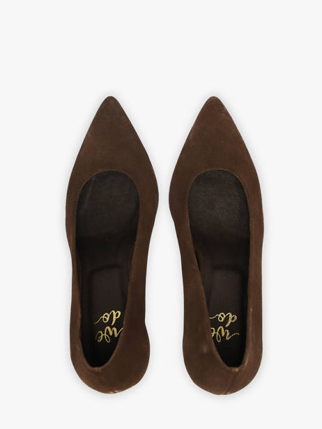 Pumps Met Naaldhak Uit Leder We do Bruin women CO55406B ander zicht 3