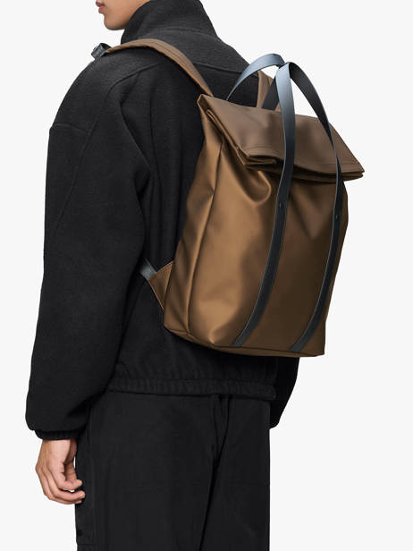 2 Way Tote Backpack - Rugzak Rains Bruin city 12940 ander zicht 1
