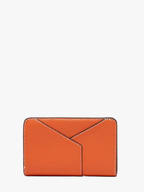 Portefeuille Enveloppe Cuir Lancel Orange enveloppe A13710 vue secondaire 2