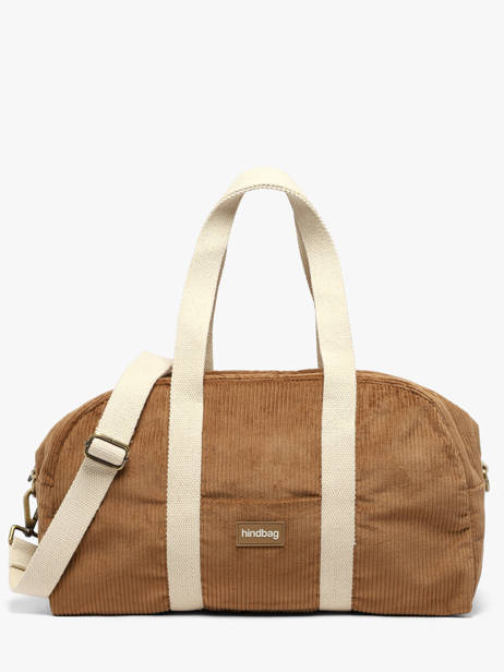 Schoudertas Charlie Ribfluweel Hindbag Bruin velours V
