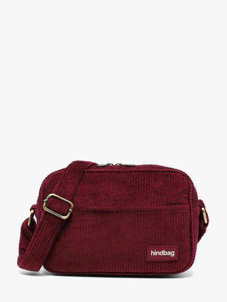 Sac Bandoulière Hindbag Rouge velours V