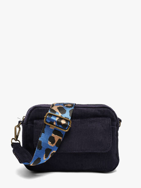 Cross Body Tas Milla Katoen Pieces Blauw milla 17159866 ander zicht 3