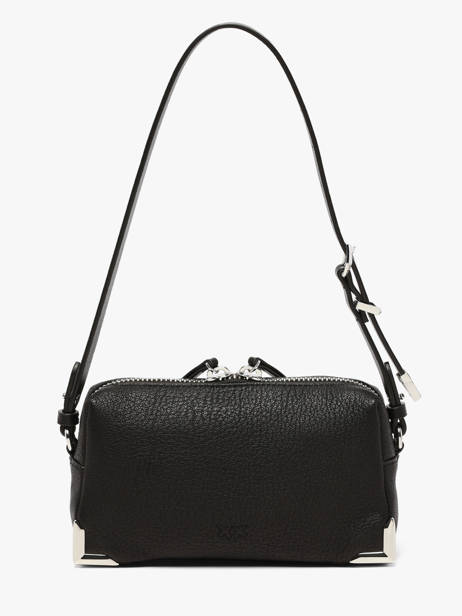 Sac Bandoulière Mini Bauletto Cuir Pinko Noir love bag soft 6967A3CX vue secondaire 5