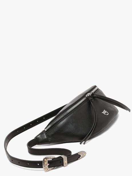 Sac Banane Love Bag Icon Cuir Pinko Noir love bag icon 6724A2JG vue secondaire 1