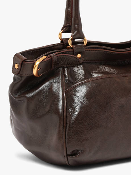 Shoppingtas Lune Leder Vanessa bruno Bruin lune 7V40921 ander zicht 2