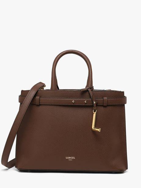 Sac Porté Main Faubourg Cuir Lancel Marron faubourg A13528