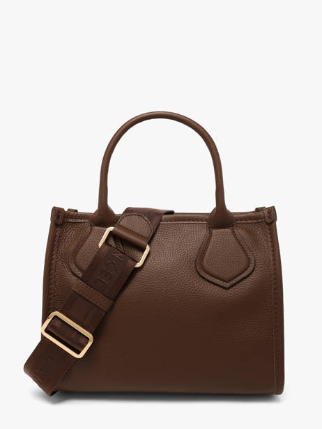 Cabas Zippé S Jour Cuir Lancel Marron jour A12995 vue secondaire 4