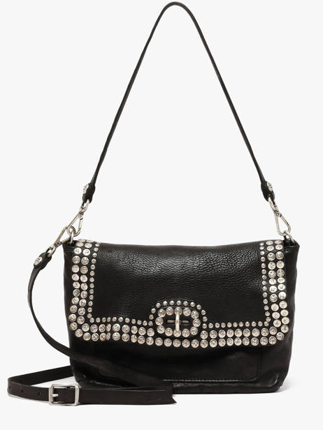 Cross Body Tas Orchidea Leder Campomaggi Zwart orchidea 25890ND