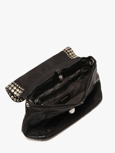 Cross Body Tas Orchidea Leder Campomaggi Zwart orchidea 25890ND ander zicht 3