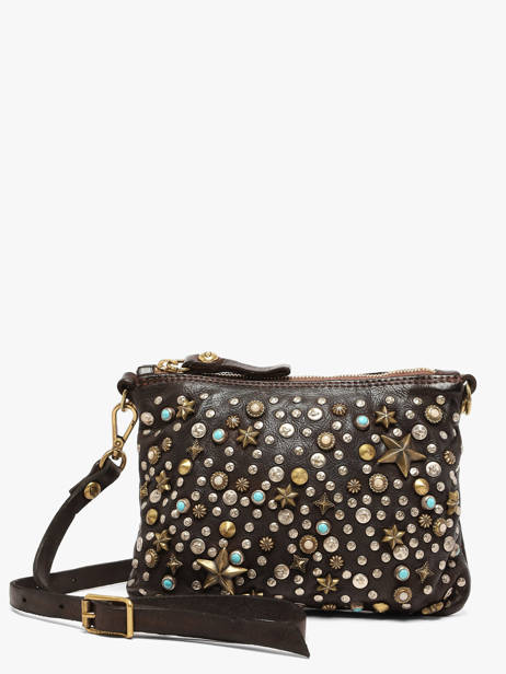 Cross Body Tas Poppi Leder Campomaggi Bruin poppi 46070ND