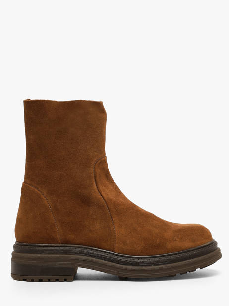 Enkellaarsjes Uit Leder Aliwell Bruin women A222083