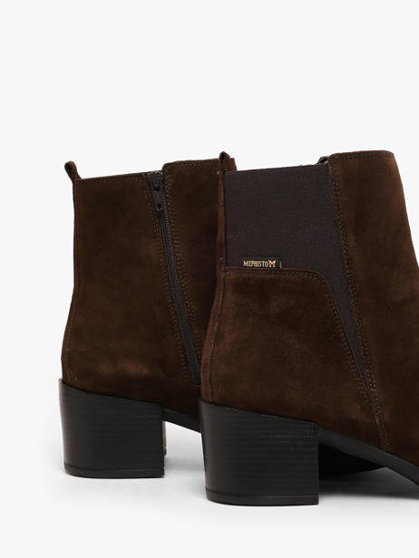 Enkellaarsjes Uit Leder Uit Leder Uit Leder Uit Leder Mephisto Bruin women P5150089 ander zicht 2