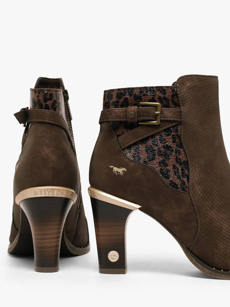 Enkellaarsjes Met Hak Mustang Bruin women M0012002 ander zicht 2