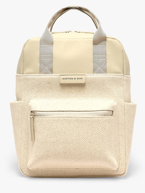 Sac à Dos 1 Compartiment Kapten and son Beige ibiza IB