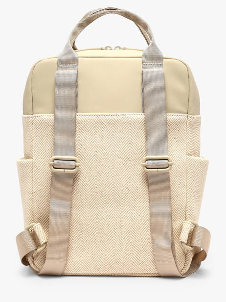 Sac à Dos 1 Compartiment Kapten and son Beige ibiza IB vue secondaire 2