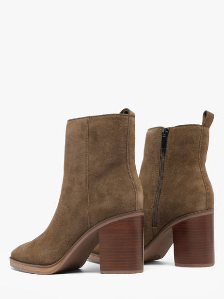 Enkellaarsjes Met Hak Uit Leder Another trend Groen women 56281111 ander zicht 2