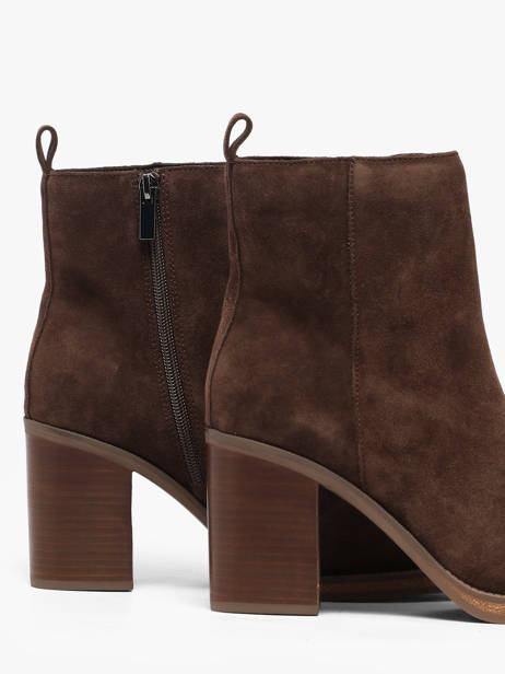 Enkellaarsjes Met Hak Uit Leder Another trend Bruin women 56281161 ander zicht 2