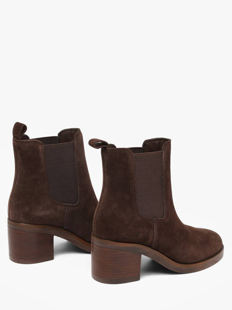 Enkellaarsjes Met Hak Uit Leder Another trend Bruin women 56341161 ander zicht 2