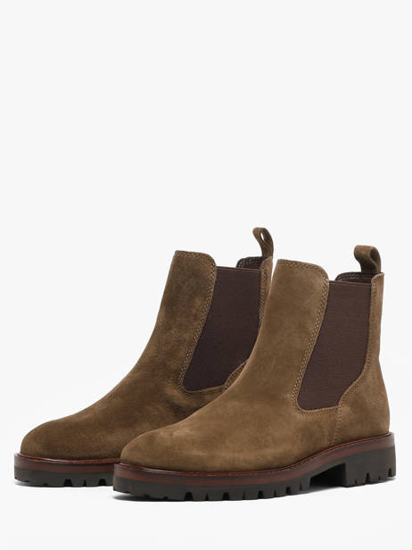 Chelsea Boots Uit Leder Another trend Groen women 57001111 ander zicht 1
