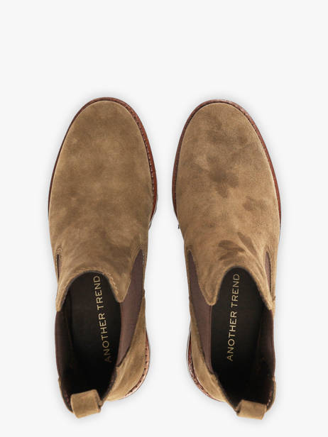 Chelsea Boots Uit Leder Another trend Groen women 57001111 ander zicht 3