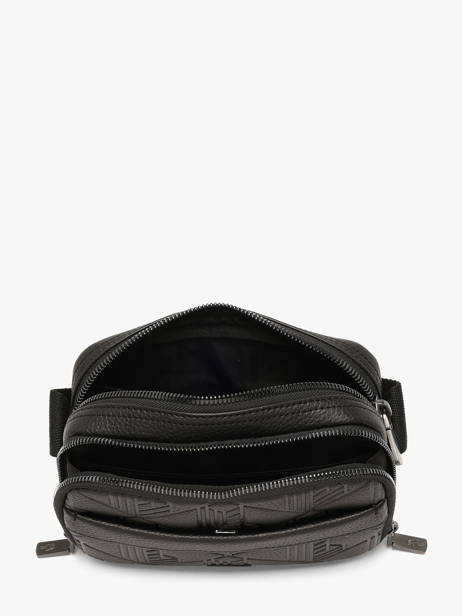 Sac Bandoulière Lacoste Noir megagrain NH5401GB vue secondaire 2