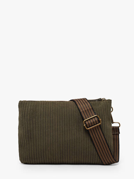 Cross Body Tas Velours Le voyage en panier Groen velours AHP309 ander zicht 3