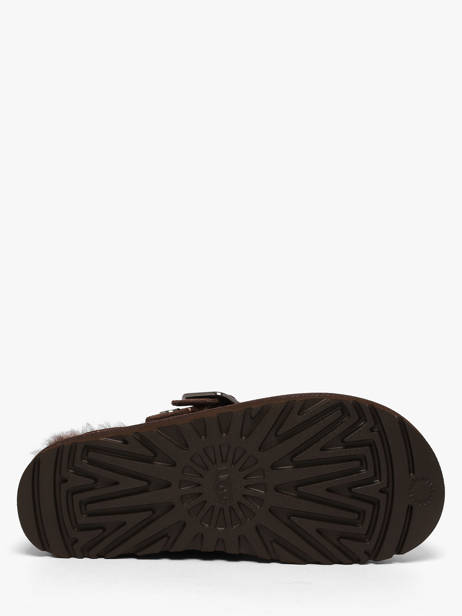 Mules Avec Brides En Cuir Ugg Marron women 1180251 vue secondaire 4