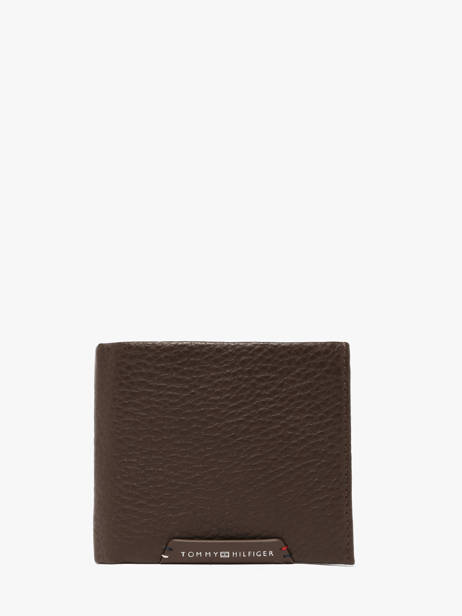 Portefeuille Cuir Tommy hilfiger Marron corporate AM14779