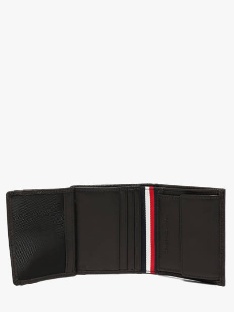 Portefeuille Cuir Tommy hilfiger Noir corporate AM14786 vue secondaire 2
