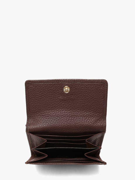 Portemonnee Caviar Leder Crinkles Bruin caviar 14068 ander zicht 3
