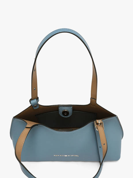 Schoudertas Th Modern Polyurethaan Tommy hilfiger Blauw th modern AW19037 ander zicht 2