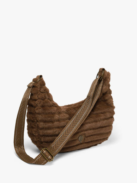 Sac Porté épaule Quadri Polyester Le voyage en panier Marron quadri AHP320 vue secondaire 1