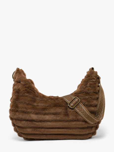 Sac Porté épaule Quadri Polyester Le voyage en panier Marron quadri AHP320 vue secondaire 3