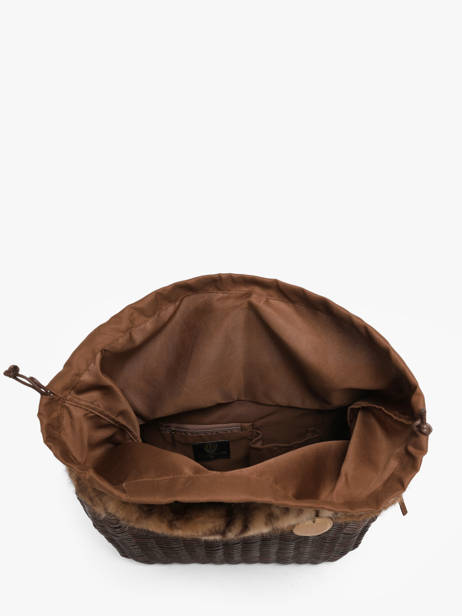 Sac à Main Doudou Polyester Le voyage en panier Marron doudou M vue secondaire 2