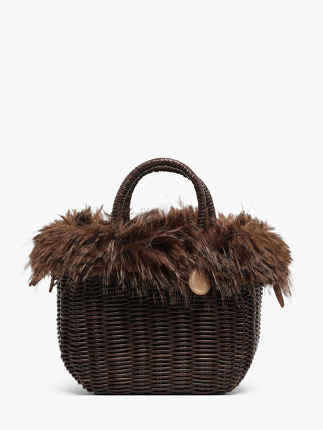Sac à Main Doudou Polyester Le voyage en panier Marron doudou S