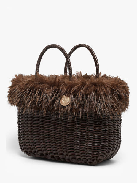Sac à Main Doudou Polyester Le voyage en panier Marron doudou L vue secondaire 1