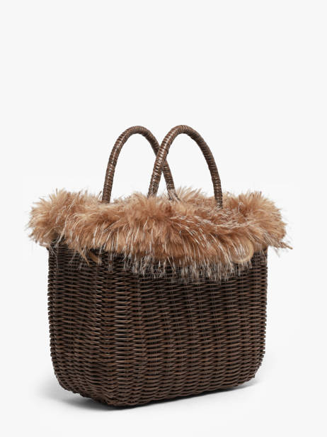 Sac à Main Doudou Polyester Le voyage en panier Beige doudou M vue secondaire 1