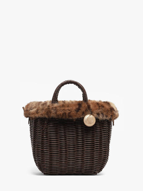 Sac à Main Doudou Polyester Le voyage en panier Marron doudou S