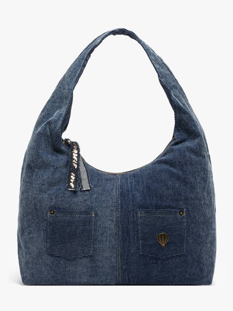 Schoudertas Denim Le voyage en panier Blauw denim AHP340